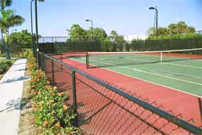 Private tennis courts