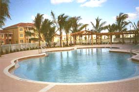 Community swimming pool & covered spa
