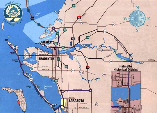 Secret Places - Bradenton/ Sarasota location map